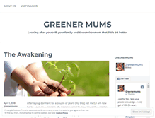 Tablet Screenshot of greenermums.com